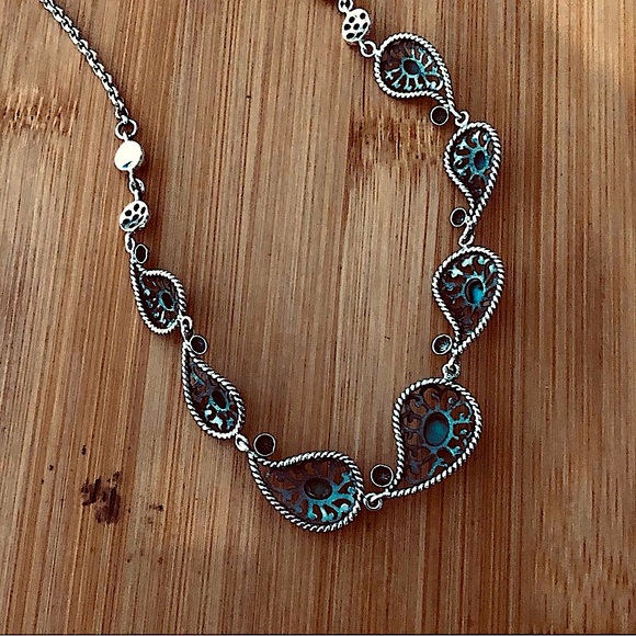 $87  Doug Paulus Estate Necklace Southwest Design  Sterling  Marked dp 925 India - Picture 6 of 6